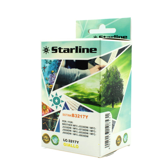 STARLINE - JNBR3217Y - Starline - Cartuccia ink - per Brother - Giallo - LC3217Y - 9ml - SSTINKB3217Y -  Conf. da 1 Pz.