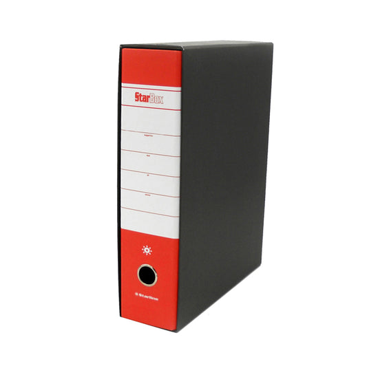 STARLINE - 0201929.RO - Registratore Starbox - dorso 8 cm - protocollo 23 x 33 cm - rosso - Starline - STL4001 -  Conf. da 12 Pz.