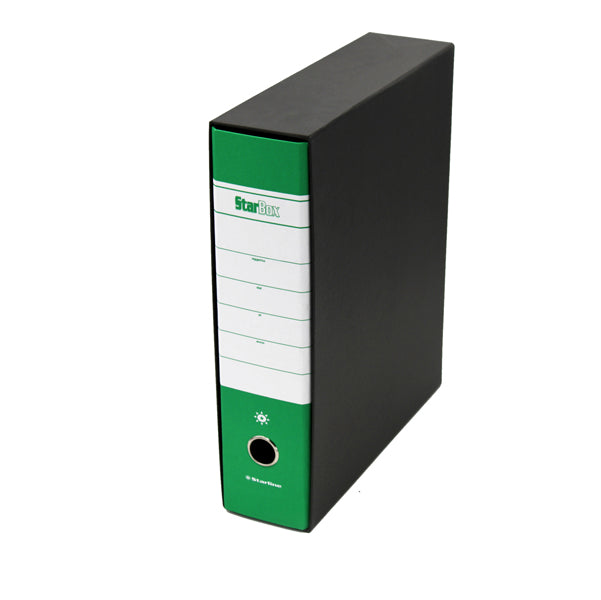 STARLINE - 0201929.VE - Registratore Starbox - dorso 8 cm - protocollo 23 x 33 cm - verde - Starline - STL4002 -  Conf. da 12 Pz.
