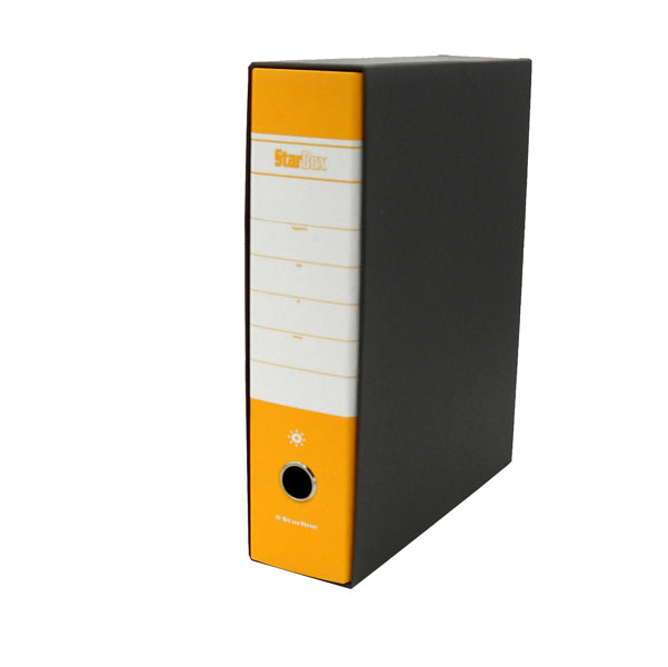STARLINE - 0201929.GI - Registratore Starbox - dorso 8 cm - protocollo 23 x 33 cm - giallo - Starline - STL4003 -  Conf. da 12 Pz.