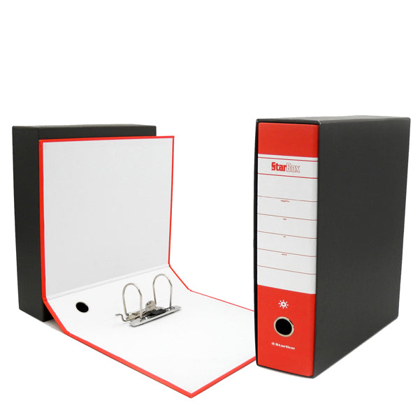 STARLINE - 0201935.RO - Registratore Starbox - dorso 8 cm - commerciale 23 x 30 cm - rosso - Starline - STL4009 -  Conf. da 1 Pz.