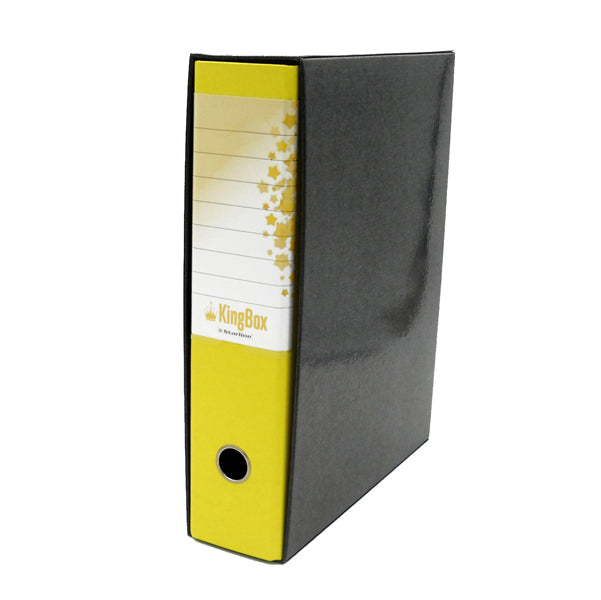 STARLINE - RXP8GI - Registratore Kingbox - dorso 8 cm - protocollo 23 x 33 cm - giallo - Starline - STL4019 -  Conf. da 1 Pz.