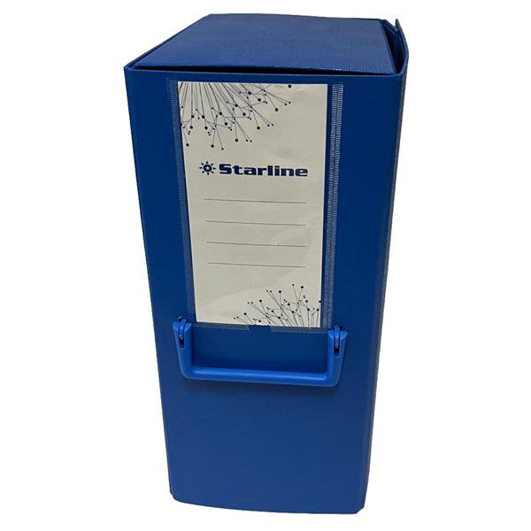 STARLINE - YCP-PPL16BL-STL5090 - Scatola archivio con maniglia - dorso 16 cm - 25 x 35 cm - blu - Starline - STL5090 -  Conf. da 1 Pz.