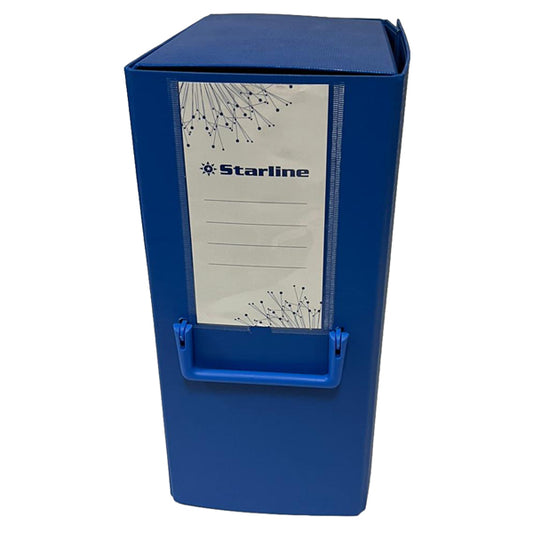 STARLINE - YCP-PPL20BL-STL5093 - Scatola archivio con maniglia - dorso 20 cm - 25 x 35 cm - blu - Starline - STL5093 -  Conf. da 1 Pz.