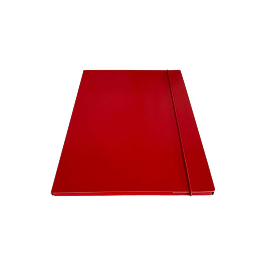 STARLINE - CP01ELRO-STL5301 - Cartella 3 lembi con elastico - 25 x 34 cm - dorso 1cm - rosso - Starline - STL5301 -  Conf. da 5 Pz.