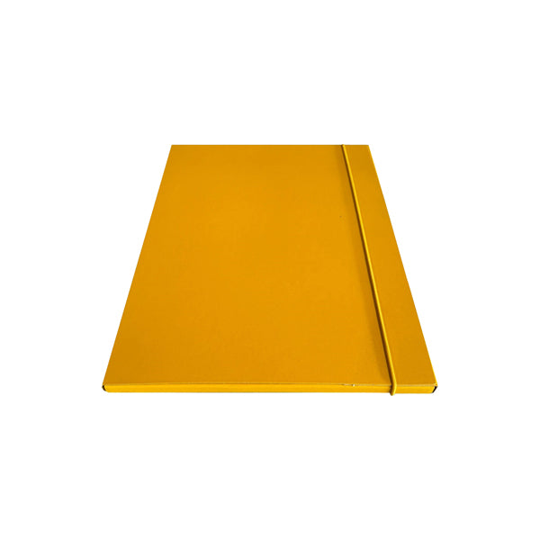 STARLINE - CP01ELGI-STL5303 - Cartella 3 lembi con elastico - 25 x 34 cm - dorso 1cm - giallo - Starline - STL5303 -  Conf. da 5 Pz.