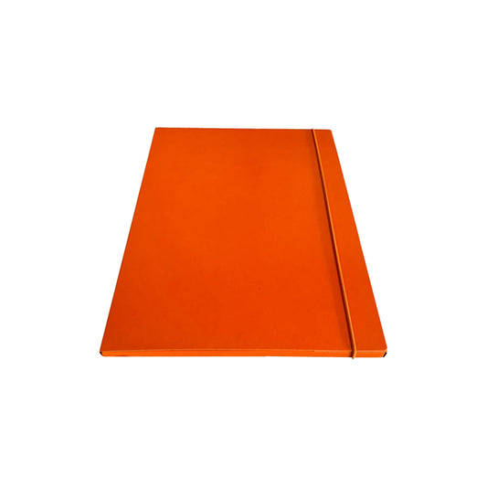 STARLINE - CP01ELAR-STL5304 - Cartella 3 lembi con elastico - 25 x 34 cm - dorso 1cm - arancio - Starline - STL5304 -  Conf. da 5 Pz.