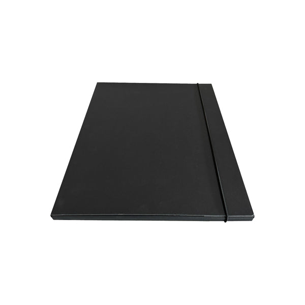 STARLINE - CP01ELGR-STL5305 - Cartella 3 lembi con elastico - 25 x 34 cm - dorso 1cm - grigio - Starline - STL5305 -  Conf. da 5 Pz.