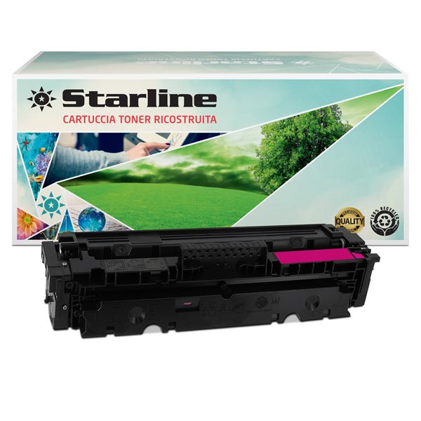 STARLINE - K18643TA - Starline - Toner Ricostruito per HP 415A - Magenta - W2033A - 2.100 pag - STLHW2033A -  Conf. da 1 Pz.