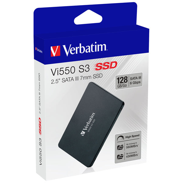 VERBATIM - 49350 - Verbatim - SSD Interno Vi550 SATA III 2.5'' SSD - 49350 - 128GB - VERB49350 -  Conf. da 1 Pz.