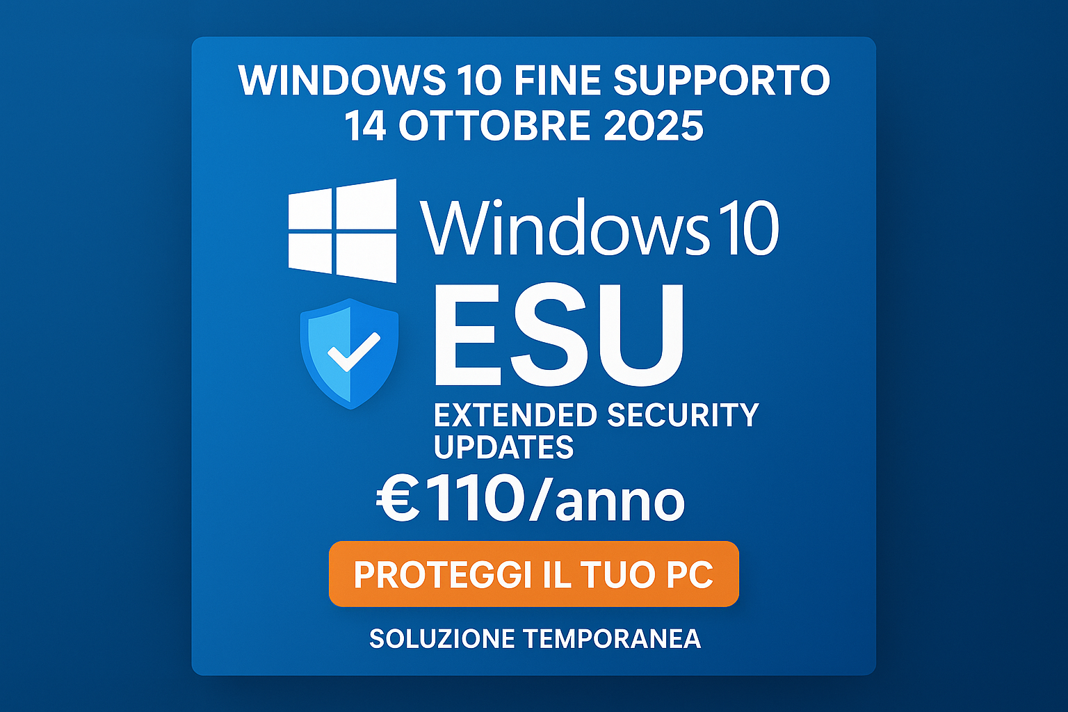 Banner ESU Windows 10