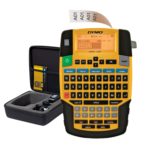DYMO - 1852995 - Kit etichettatrice industriale RHINO 4200 DYMO - 100008 -  Conf. da 1 Pz.