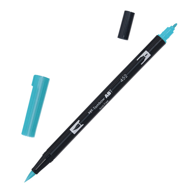 TOMBOW - PABT-452 - Pennarello Dual Brush 452 - process blue - Tombow - 100041 -  Conf. da 6 Pz.