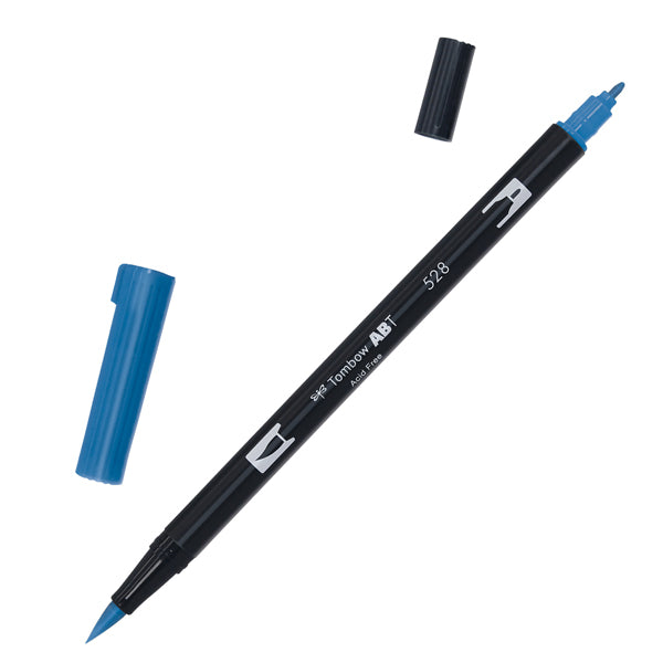 TOMBOW - PABT-528 - Pennarello Dual Brush 528 - navy blue - Tombow - 100043 -  Conf. da 6 Pz.