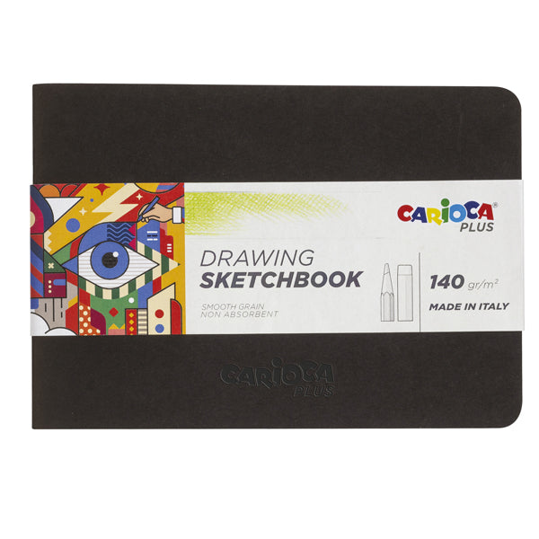 CARIOCA - 45222 - Album Sketchbook rilegato - A5 - 140 gr - 20 fogli - Carioca Plus - 100237 -  Conf. da 1 Pz.