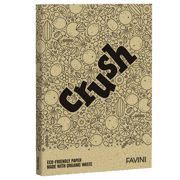 FAVINI - A69N004 - Carta Crush - A4 - 250 gr - oliva - Favini - conf. 50 fogli - 100432 -  Conf. da 1 Pz.