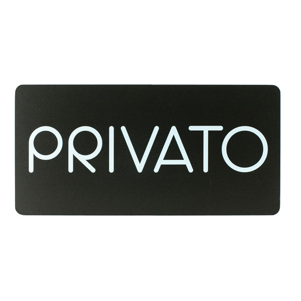 STILCASA - PR26-PR - Pittogramma adesivo - Privato - 32,5 x 16 cm - PVC - nero-bianco - Stilcasa - 100493 -  Conf. da 1 Pz.
