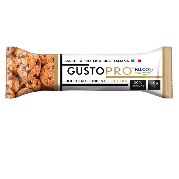 Falco - 01-0399 - Barretta proteica GustoPro - cioccolato fondente e cookie - 40 gr - Falco - 100500 -  Conf. da 24 Pz.