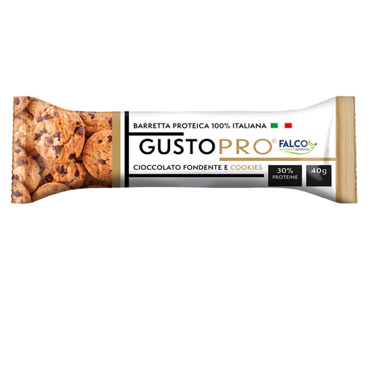 Falco - 01-0399 - Barretta proteica GustoPro - cioccolato fondente e cookie - 40 gr - Falco - 100500 -  Conf. da 24 Pz.