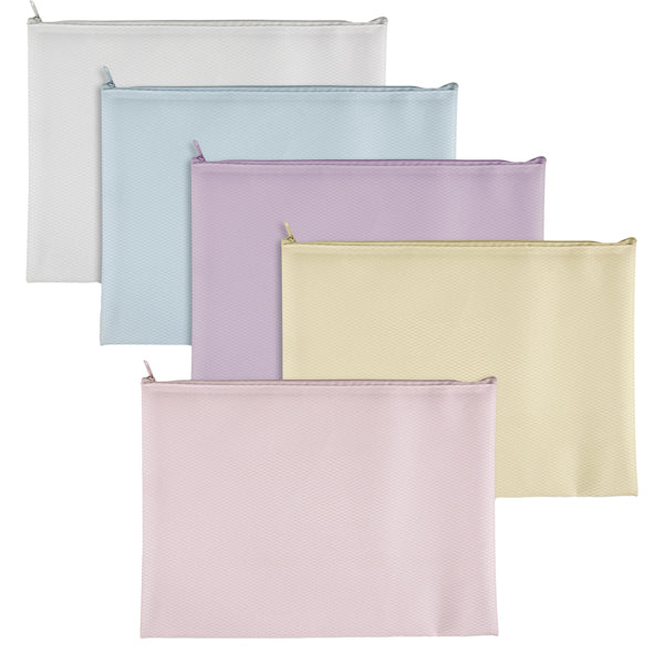SEI ROTA - P0431790 - Busta con zip Bubble - 17 x 12 cm - EVA - colori pastello assortiti - Sei Rota - 100505 -  Conf. da 5 Pz.