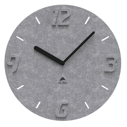 ALBA - HORPET G - Orologio da parete effetto 3D - raggio 55 cm - PET - grigio - Alba - 100605 -  Conf. da 1 Pz.