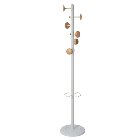 ALBA - PMMUSIC BC - Appendiabiti a 6 ganci Music + 3 miniganci 175cm - bianco-legno - Alba - 100614 -  Conf. da 1 Pz.