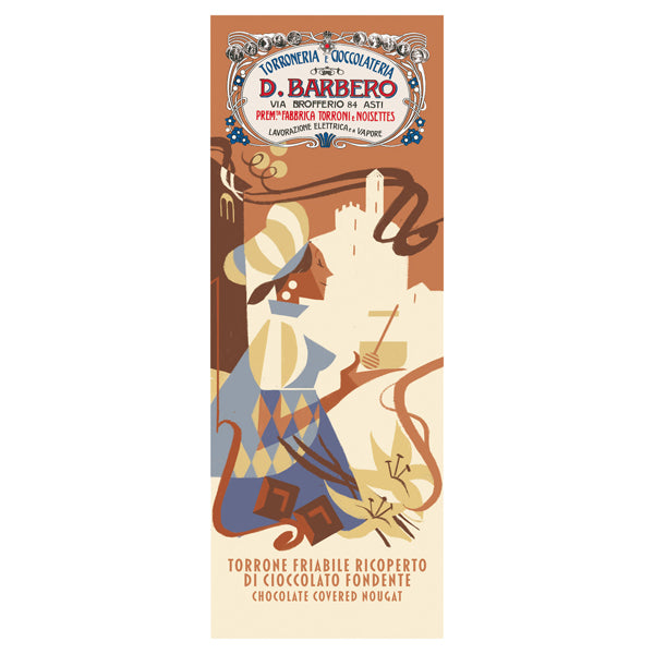 D. Barbero - 3003LN - Tavoletta torrone friabile - ricoperto di cioccolato - in astuccio - 170 gr - Barbero - 100966 -  Conf. da 1 Pz.