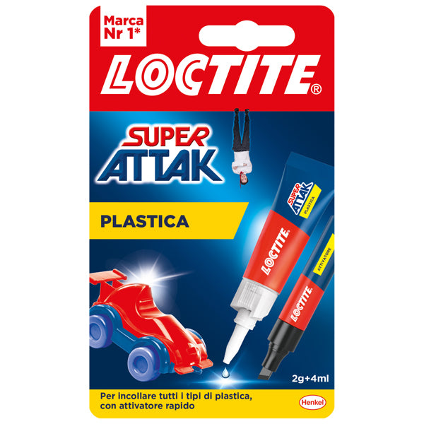 LOCTITE - 2632283 - LOCTITE SUPER ATTAK PLASTICA 2g+4ml - 101083 -  Conf. da 1 Pz.
