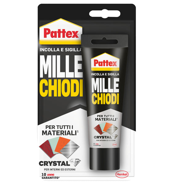 PATTEX - 2449235 - Colla Pattex Millechiodi Crystal - 90 gr - trasparente - Pattex - 101087 -  Conf. da 1 Pz.