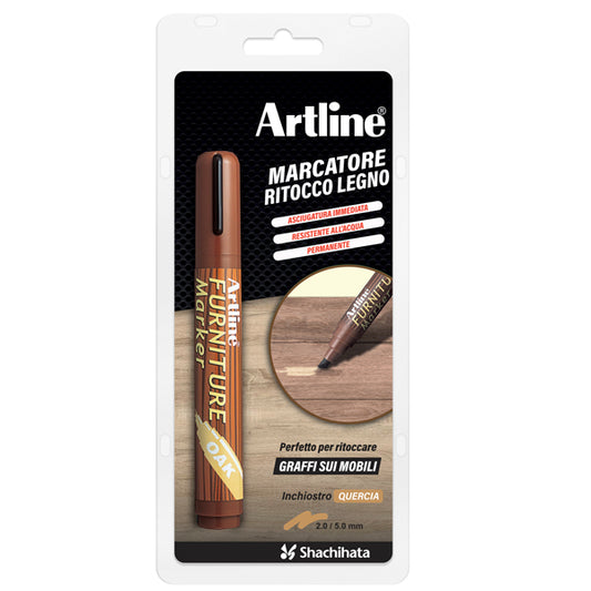 ARTLINE - A 95Q-BL - Marcatore permanente per legno Furniture Marker Artline punta scalpello quercia - 101136 -  Conf. da 1 Pz.