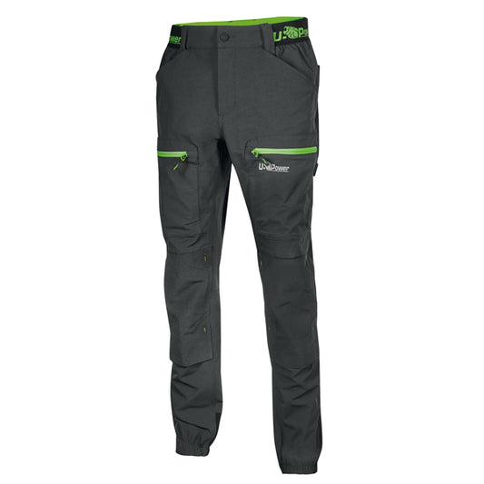 U-Power - FU267RL-XL - Pantalone da lavoro Horizon - taglia XL - nero-verde - U-Power - 101221 -  Conf. da 1 Pz.