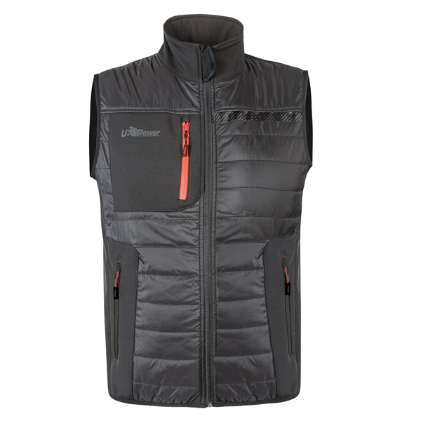 U-Power - FU278AG-XL - Gilet Wall - taglia XL - PE - grigio-arancio - U-Power - 101253 -  Conf. da 1 Pz.