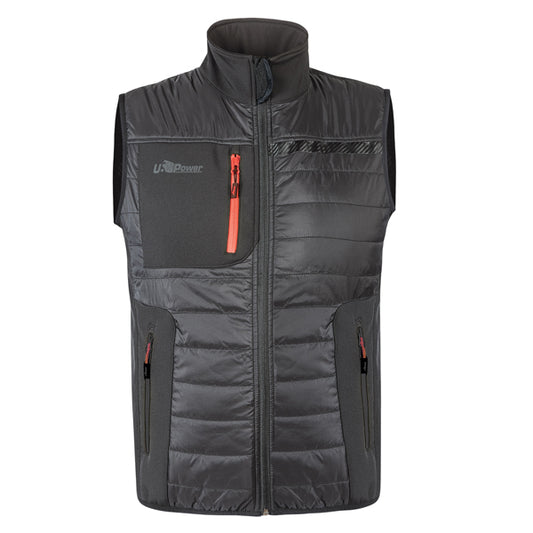 U-Power - FU278AG-XL - Gilet Wall - taglia XL - PE - grigio-arancio - U-Power - 101253 -  Conf. da 1 Pz.