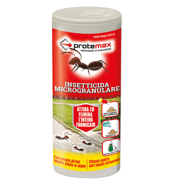 Protemax - PROTE304 - Insetticida microgranulare per formiche e insetti striscianti - in barattolo - 250 gr - Protemax - 101368 -  Conf. da 1 Pz.