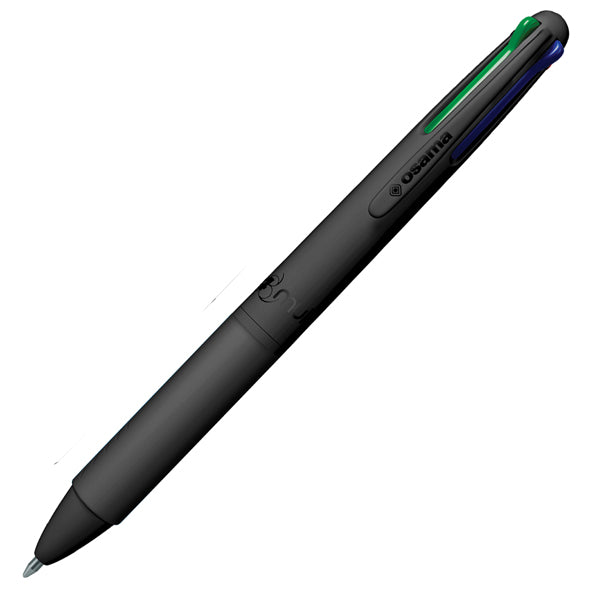 OSAMA - OW 84018782 - Penna a sfera 4 Multi Urban - punta 1,00 mm - 4 colori - all black - Osama - 101378 -  Conf. da 12 Pz.