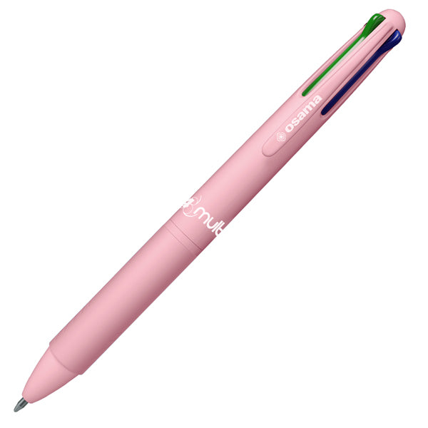 OSAMA - OW 84017860 - Penna a sfera 4 Multi Pastel - punta 1,00 mm - 4 colori - baby pink - Osama - 101386 -  Conf. da 12 Pz.