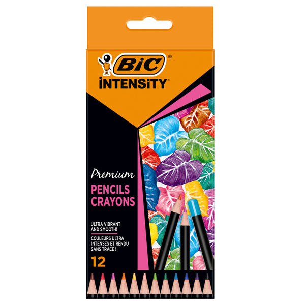 BIC - 951844 - Matita Intensity Wood Premium - colori assortiti - Bic - conf. 12 pezzi - 101398 -  Conf. da 1 Pz.