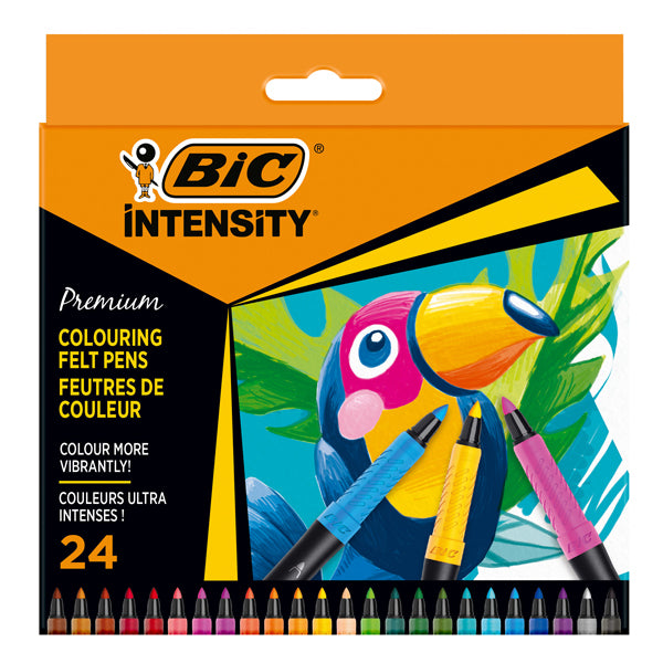 BIC - 977892 - Pennarello Intensity Premium - colori assortiti - conf. 24 pezzi - 101401 -  Conf. da 1 Pz.