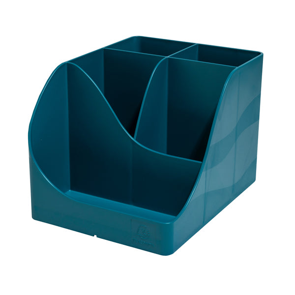 EXACOMPTA - 69528D - Portapenne Pen Wave NeoDeco - 15,5 x 11,9 x 10,9 cm - blu anatra - Exacompta - 101443 -  Conf. da 1 Pz.