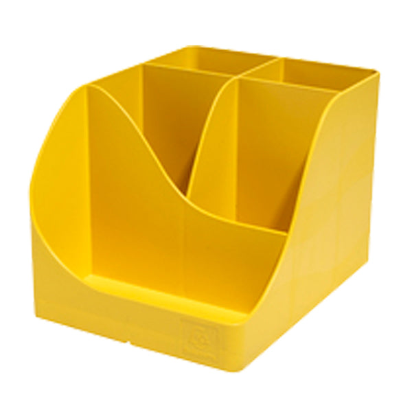 EXACOMPTA - 69508D - Portapenne Pen Wave Bee Blue - 15,5 x 11,9 x 10,9 cm - giallo zafferano - Exacompta - 101447 -  Conf. da 1 Pz.