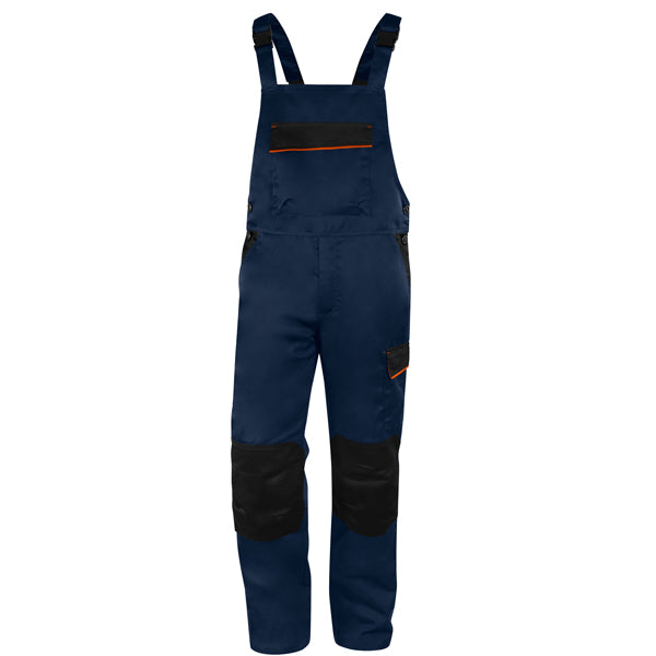 DELTAPLUS - M1SA2BMTM - Salopette da lavoro M1SA2 - twill-poliestere-cotone - taglia M -  blu-arancio - Deltaplus - 101503 -  Conf. da 1 Pz.