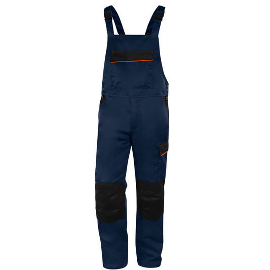 DELTAPLUS - M1SA2BMGT - Salopette da lavoro M1SA2 - twill-poliestere-cotone - taglia L -  blu-arancio - Deltaplus - 101504 -  Conf. da 1 Pz.