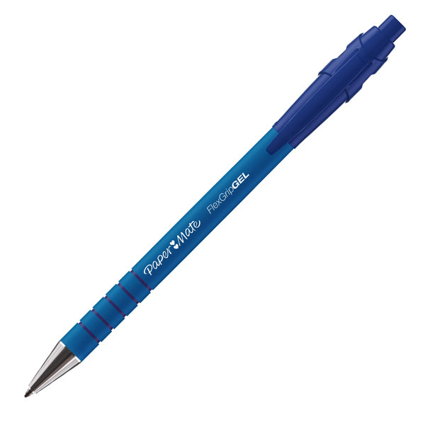 PAPERMATE - 2108213 - Penna a sfera Flexgrip Gel - punta 0,7 mm - blu - Papermate - 101520 -  Conf. da 12 Pz.