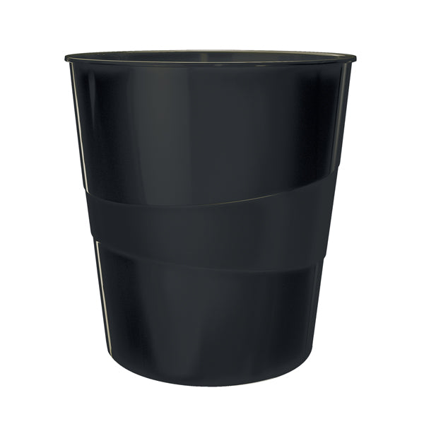 LEITZ - 53280095 - Cestino gettacarte Leitz Recycle - altezza 32,4 cm - diametro 29 cm - 15 L - nero - Leitz - 101797 -  Conf. da 1 Pz.