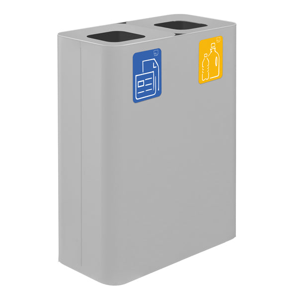 STILCASA - PU120F-B - Gettacarte da interno Pure in acciaio bianco Stilcasa - 102082 -  Conf. da 1 Pz.