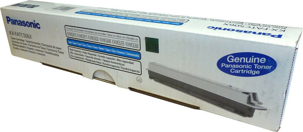 Cartuccia toner KX-FATC506X ciano originale stampante Panasonic kx-mc6010 6015