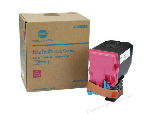 Toner ORIGINALE TNP22M MAGENTA per stampante KONICA MINOLTA BIZHUB+ 35 5000 PAG.