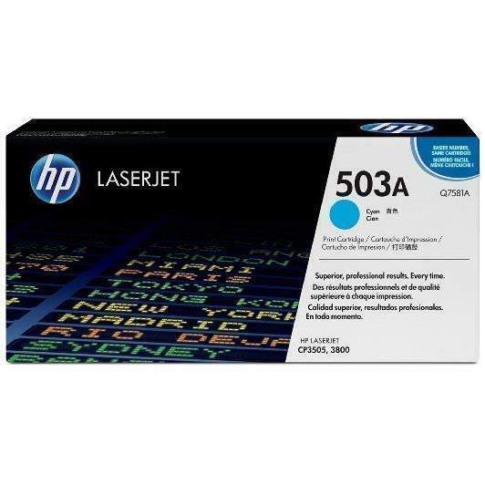 Q7581A ciano Cartuccia toner ORIGINALE per stampante HP Color LJ 3800 6.000 pag