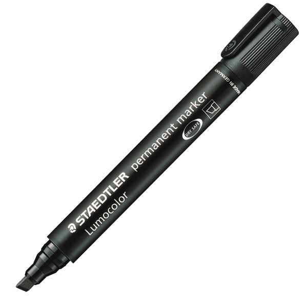 STAEDTLER - 3509 - Marcatore Lumocolor Permanent 350 - punta a scalpello - tratto 2 - 5 mm - nero - Staedtler