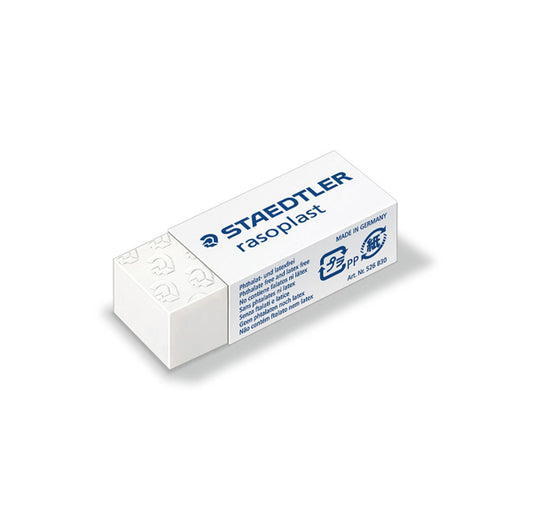 STAEDTLER - 526B30 - Gomma Rasoplast - 43 x19 x13 mm - per matita - bianca - Staedtler - conf. 30 pezzi